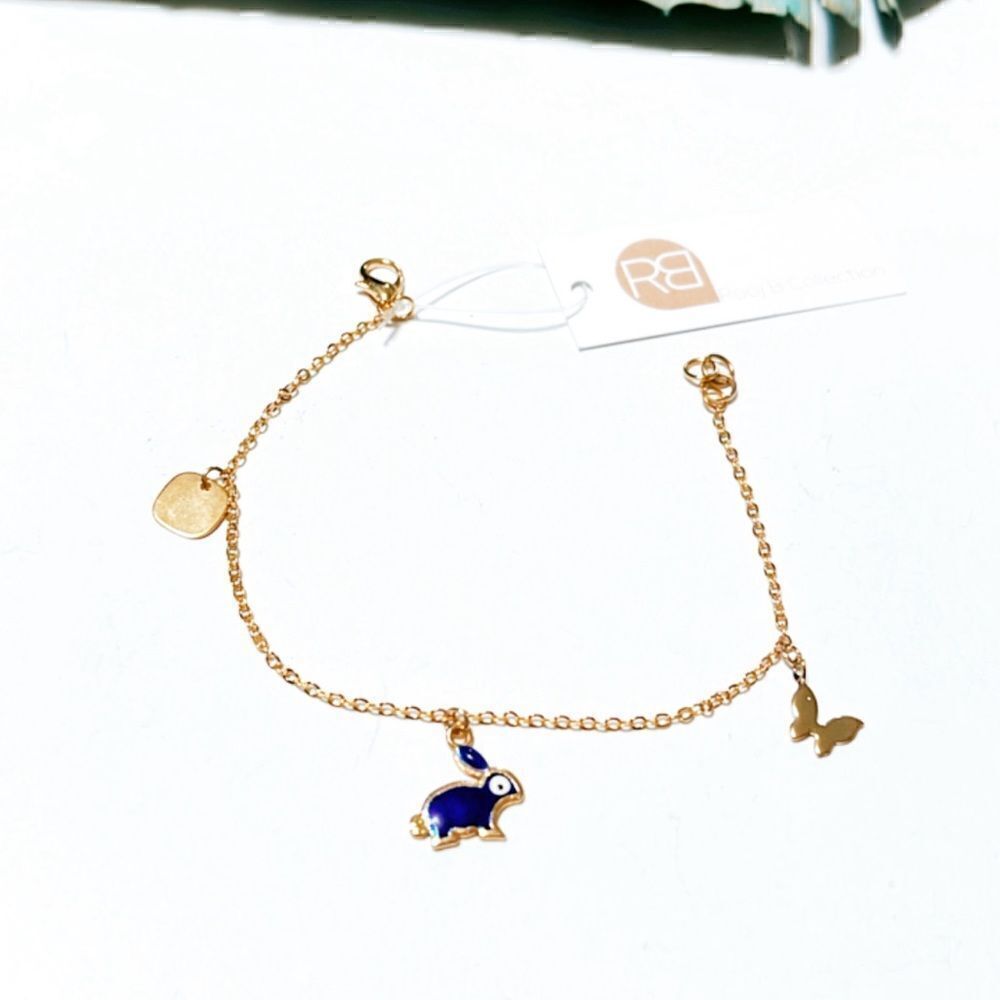 Gold evil eye bracelet R520